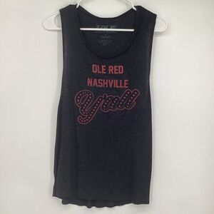 Ladies‎ Ole Red Nashville Tank Top medium charcoal/red